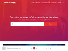 Tablet Screenshot of musicadahora.com